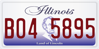 IL license plate B045895