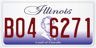 IL license plate B046271