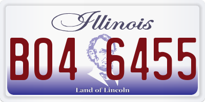 IL license plate B046455