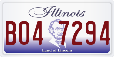 IL license plate B047294