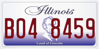 IL license plate B048459