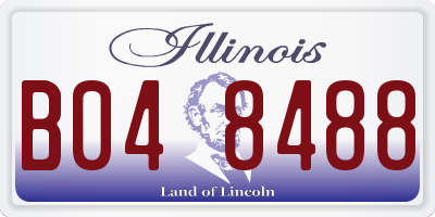 IL license plate B048488
