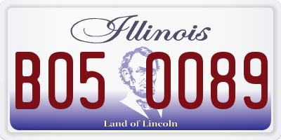IL license plate B050089
