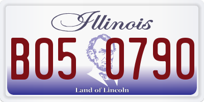 IL license plate B050790