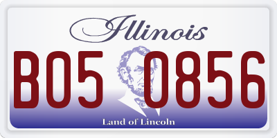 IL license plate B050856