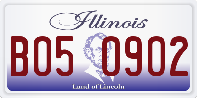 IL license plate B050902