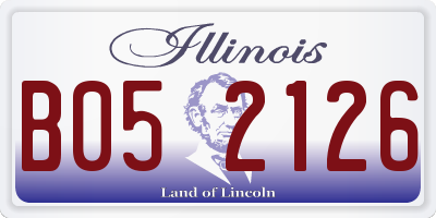 IL license plate B052126