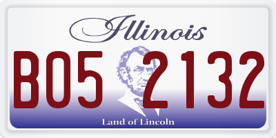IL license plate B052132