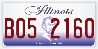 IL license plate B052160