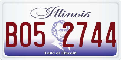 IL license plate B052744