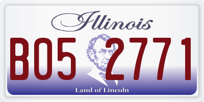 IL license plate B052771