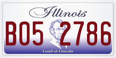 IL license plate B052786