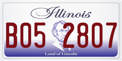 IL license plate B052807