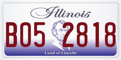 IL license plate B052818