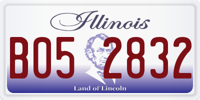 IL license plate B052832