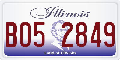 IL license plate B052849