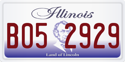 IL license plate B052929
