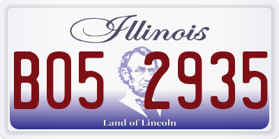 IL license plate B052935