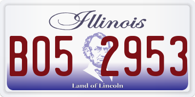 IL license plate B052953