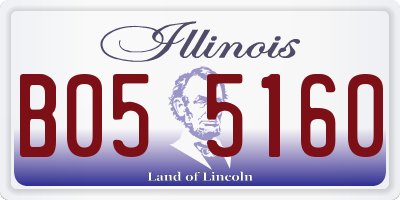 IL license plate B055160