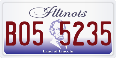 IL license plate B055235