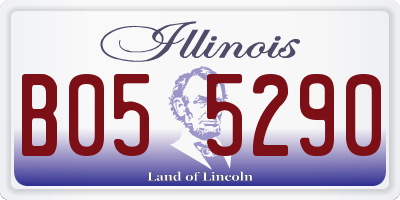 IL license plate B055290