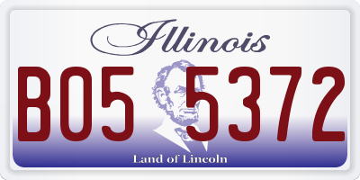 IL license plate B055372