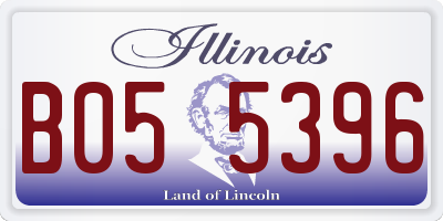IL license plate B055396