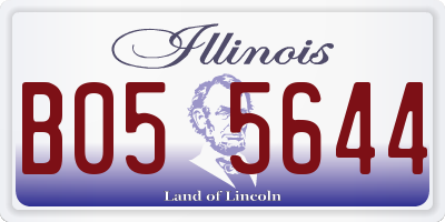 IL license plate B055644