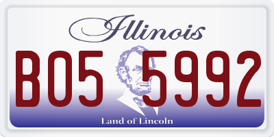 IL license plate B055992