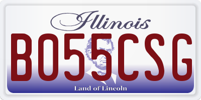 IL license plate B055CSG