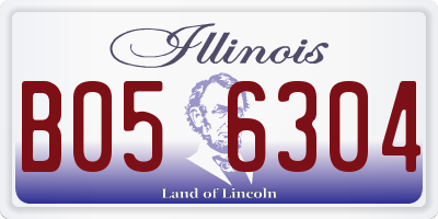 IL license plate B056304