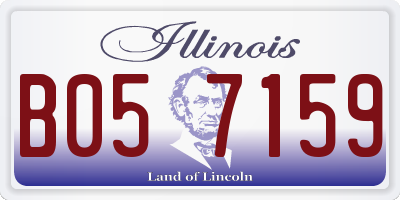 IL license plate B057159