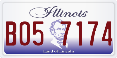 IL license plate B057174