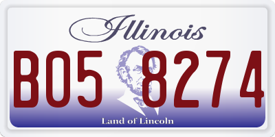 IL license plate B058274