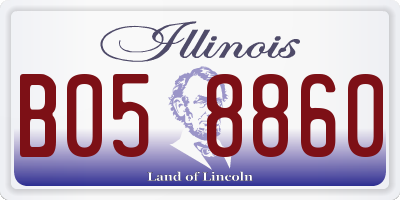 IL license plate B058860