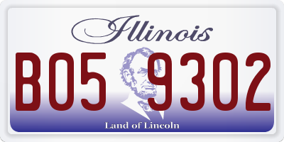 IL license plate B059302