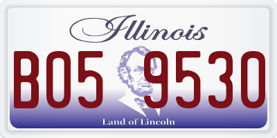 IL license plate B059530