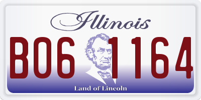 IL license plate B061164