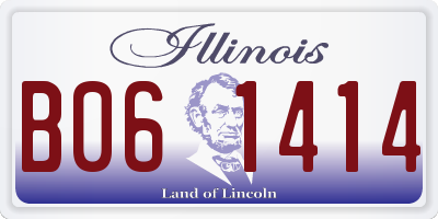 IL license plate B061414