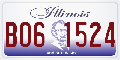IL license plate B061524