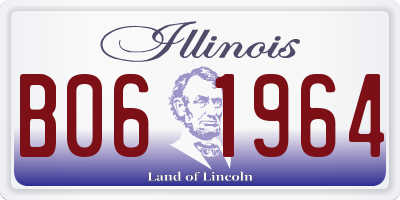 IL license plate B061964