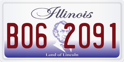IL license plate B062091