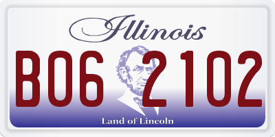 IL license plate B062102