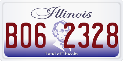 IL license plate B062328