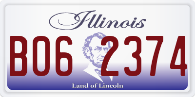 IL license plate B062374