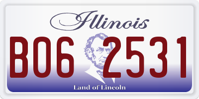 IL license plate B062531