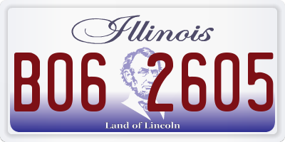 IL license plate B062605