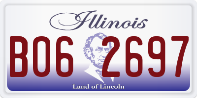 IL license plate B062697