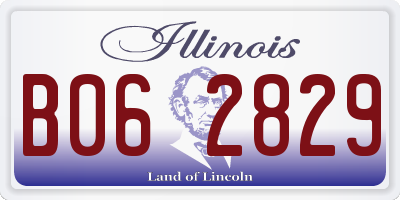 IL license plate B062829